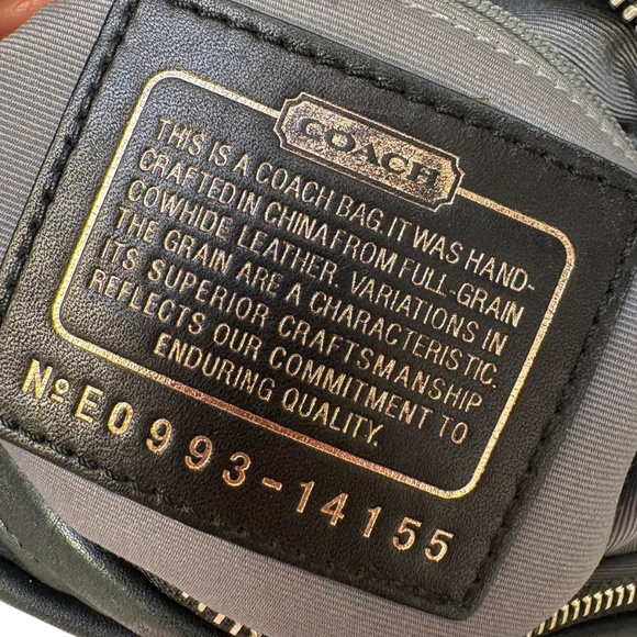 Coach 14155 black leather y2k two way Parker satchel bag - Picture 6 of 15